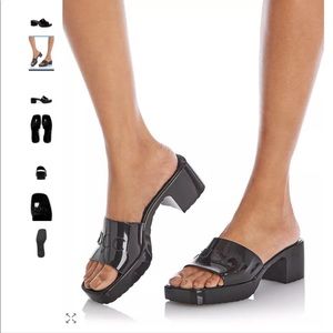 Gucci Women’s Platform Block Heel Slide Sandals